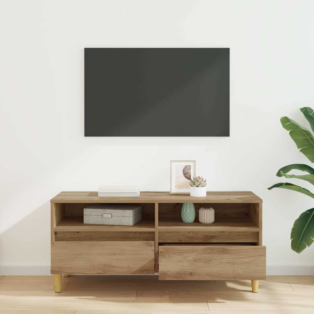 vidaXL TV Cabinet 100 x 34.5 x 44.5 cm Artisan Oak Engineered Wood