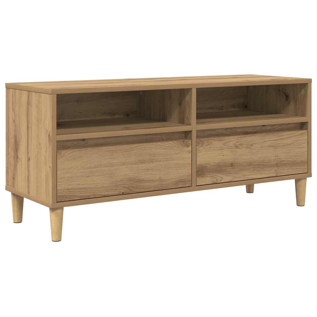 vidaXL TV Cabinet 100 x 34.5 x 44.5 cm Artisan Oak Engineered Wood