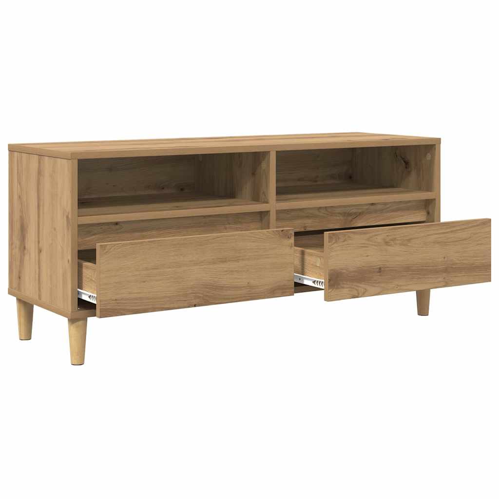 vidaXL TV Cabinet 100 x 34.5 x 44.5 cm Artisan Oak Engineered Wood