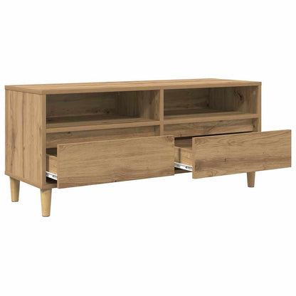 vidaXL TV Cabinet 100 x 34.5 x 44.5 cm Artisan Oak Engineered Wood