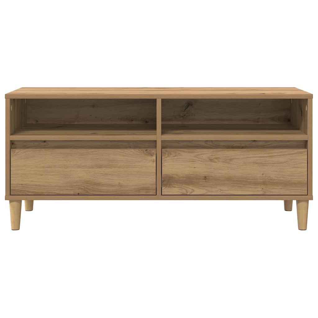 vidaXL TV Cabinet 100 x 34.5 x 44.5 cm Artisan Oak Engineered Wood