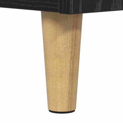 vidaXL TV Cabinet 100 x 34.5 x 44.5 cm Black Oak Engineered Wood