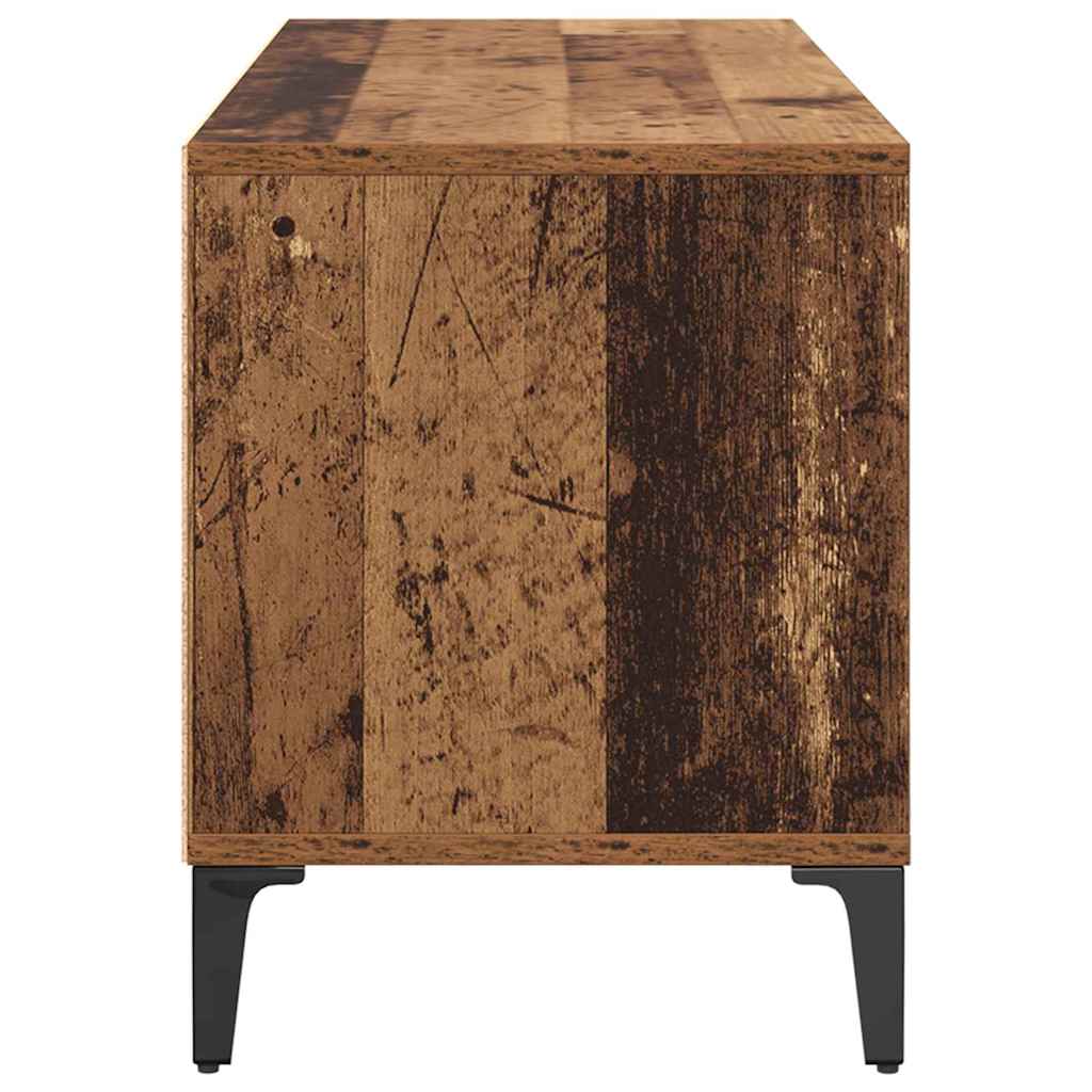 vidaXL TV Cabinet with Drawer Old Wood 100 x 34.5 x 44.5 cm