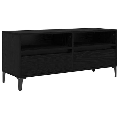 vidaXL TV Cabinet with Drawer Black Oak 100 x 34.5 x 44.5 cm