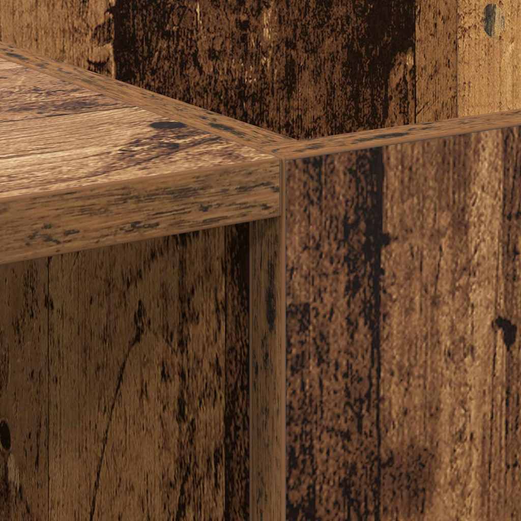 vidaXL Record Cabinet Old Wood 121 x 38 x 48 cm Engineered Wood
