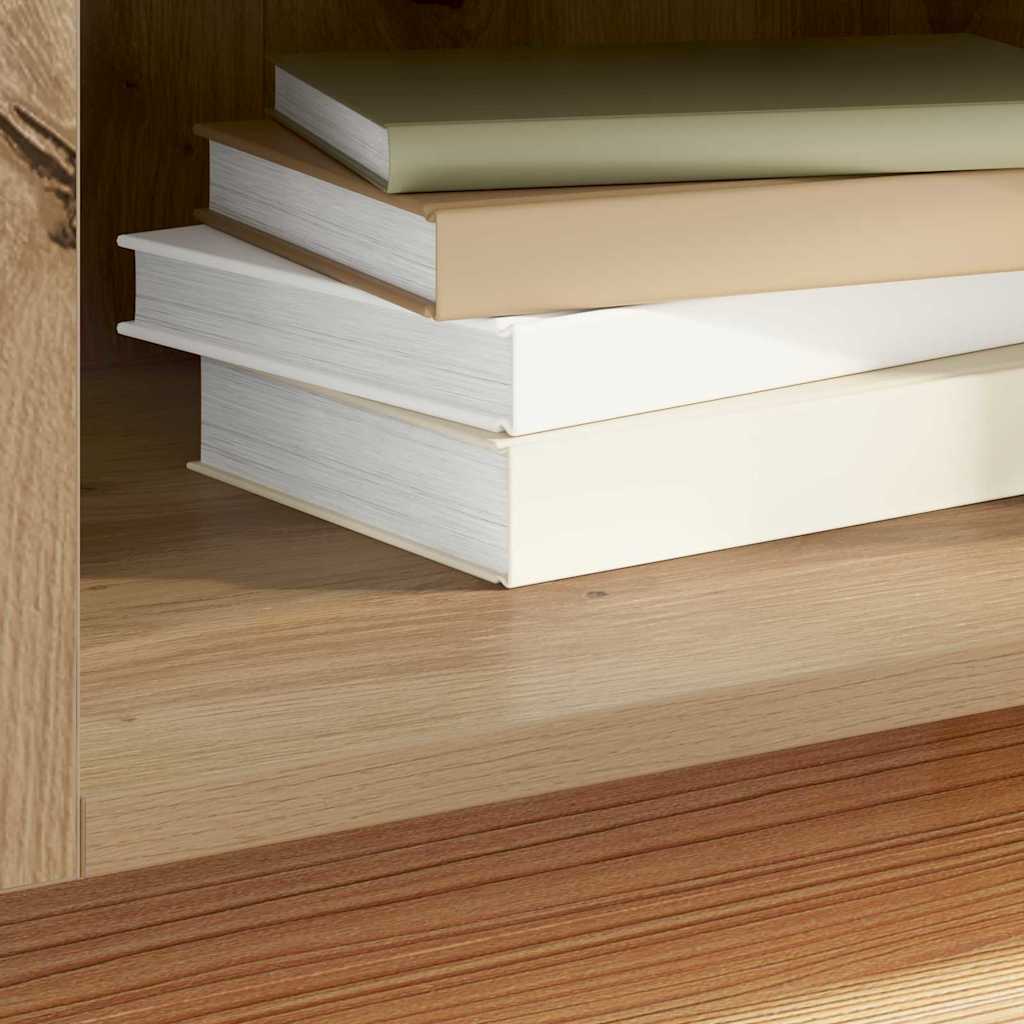 vidaXL Record Cabinet 121 x 38 x 48 cm Engineered Wood Artisan Oak