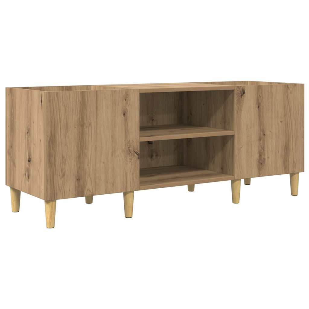 vidaXL Record Cabinet Artisan Oak 121 x 38 x 48 cm Engineered Wood