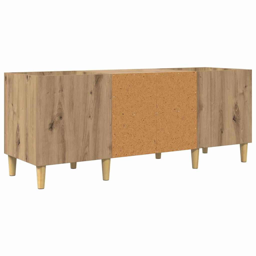 vidaXL Record Cabinet 121 x 38 x 48 cm Engineered Wood Artisan Oak