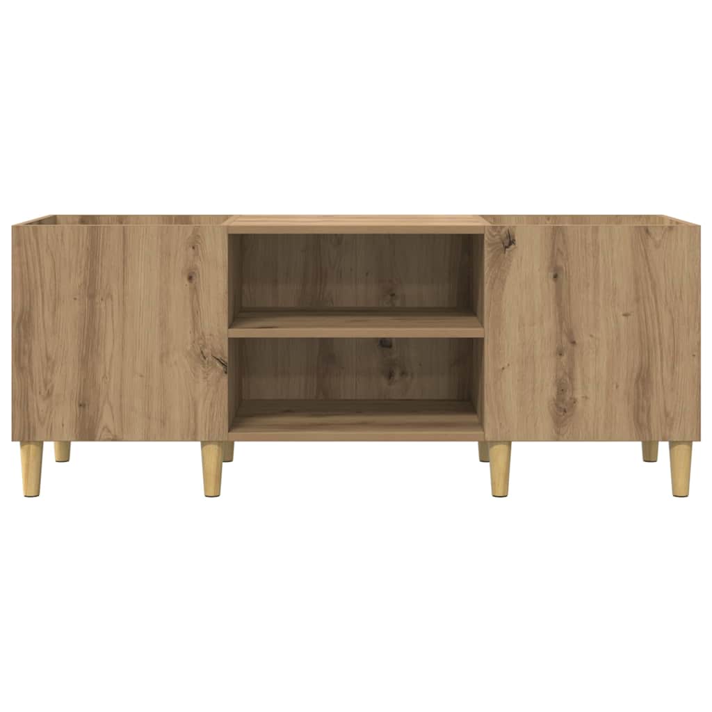 vidaXL Record Cabinet Artisan Oak 121 x 38 x 48 cm Engineered Wood