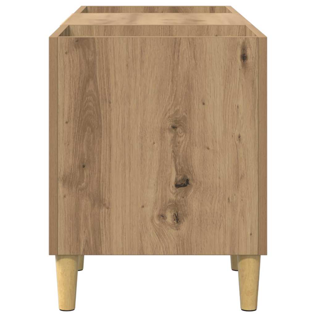 vidaXL Record Cabinet Artisan Oak 121 x 38 x 48 cm Engineered Wood