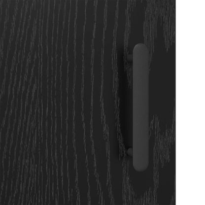 vidaXL Sideboard Black Oak 69.5 x 34 x 90 cm Engineered Wood