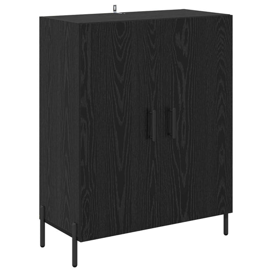 vidaXL Sideboard Black Oak 69.5 x 34 x 90 cm Engineered Wood