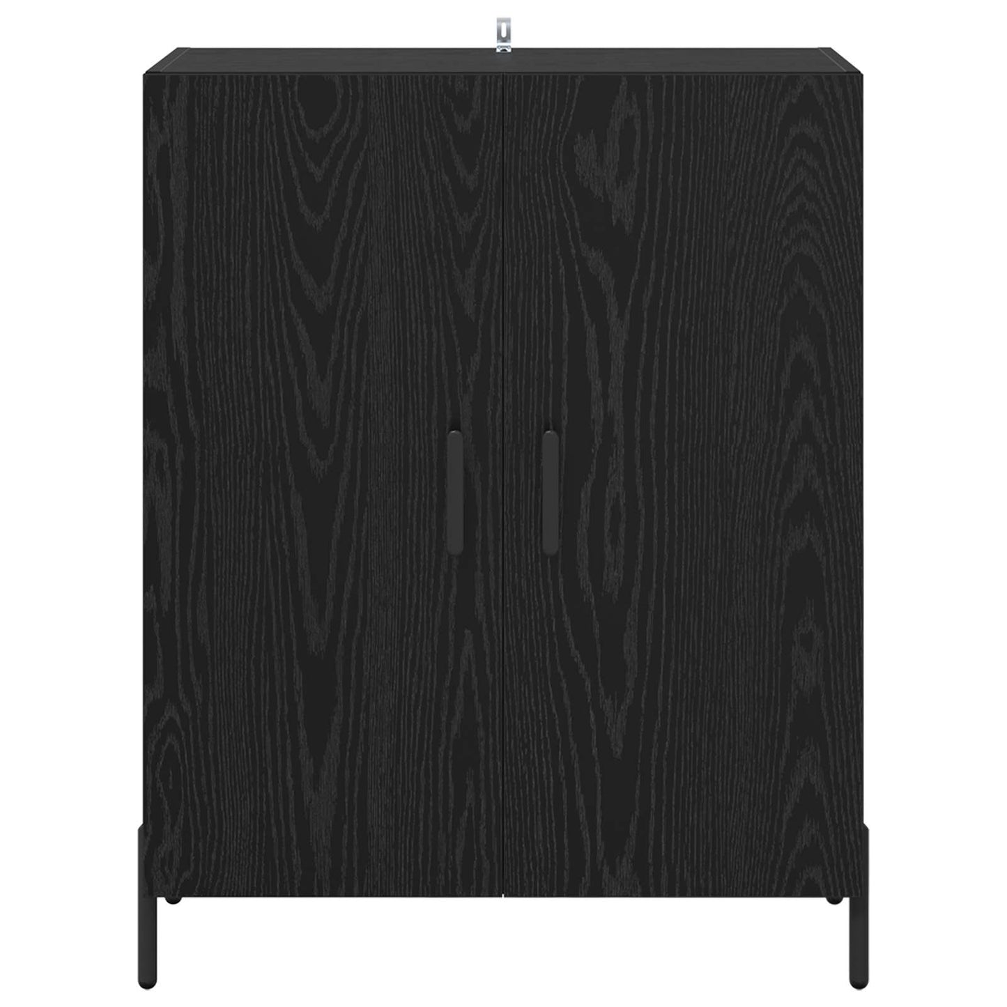 vidaXL Sideboard Black Oak 69.5 x 34 x 90 cm Engineered Wood
