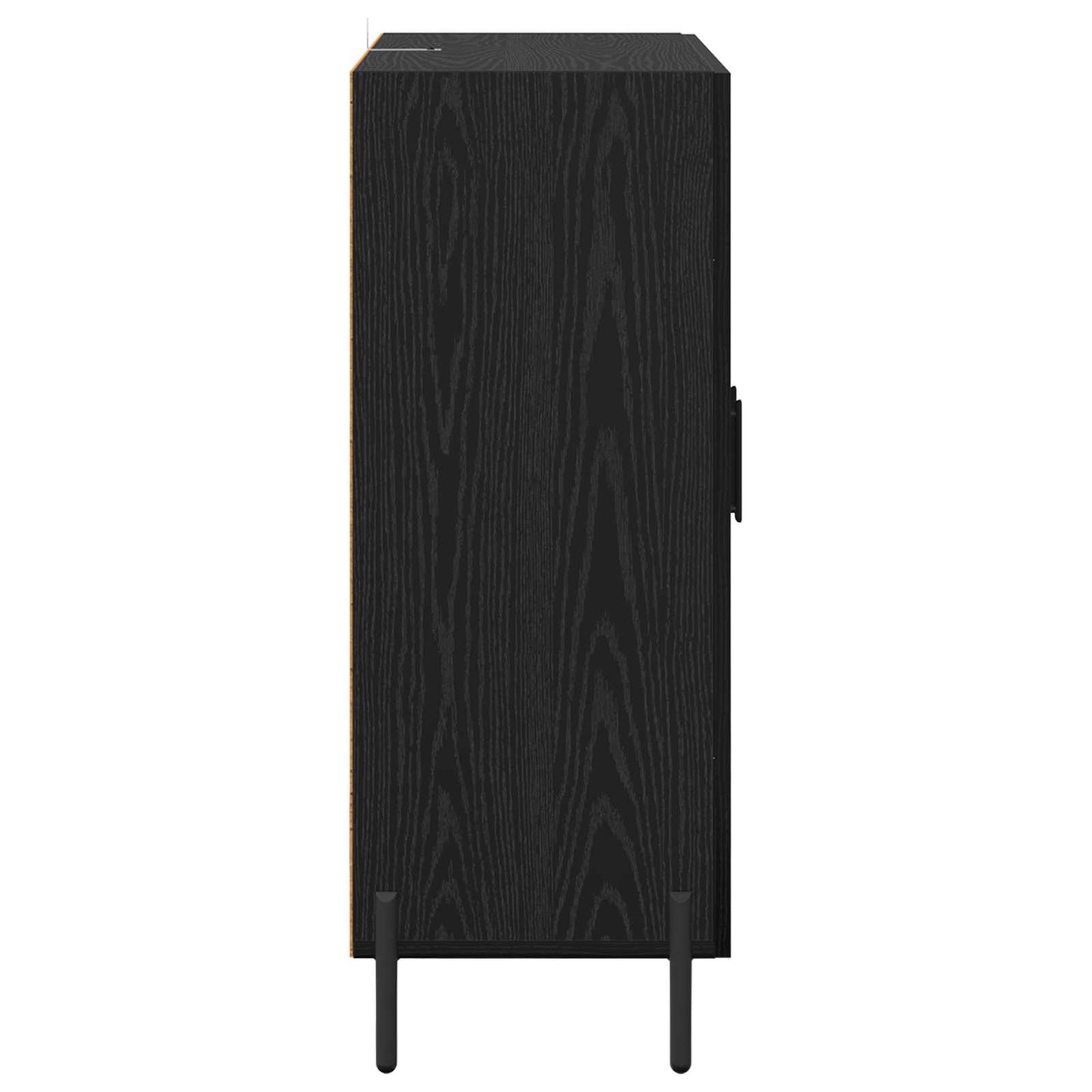 vidaXL Sideboard Black Oak 69.5 x 34 x 90 cm Engineered Wood