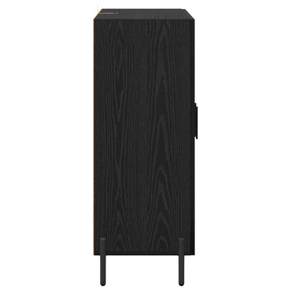 vidaXL Sideboard Black Oak 69.5 x 34 x 90 cm Engineered Wood