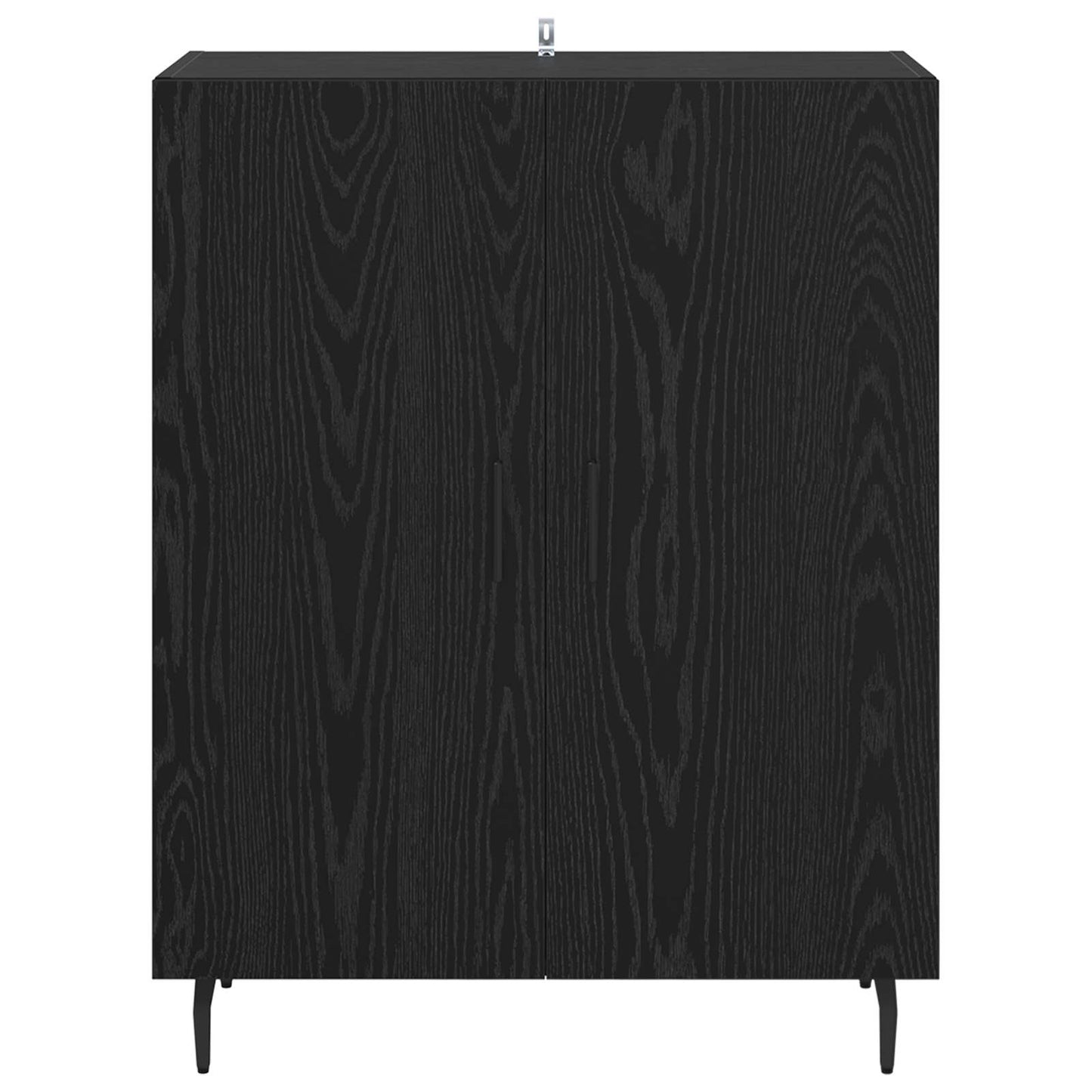 vidaXL Sideboard Black Oak 69.5 x 34 x 90 cm Engineered Wood