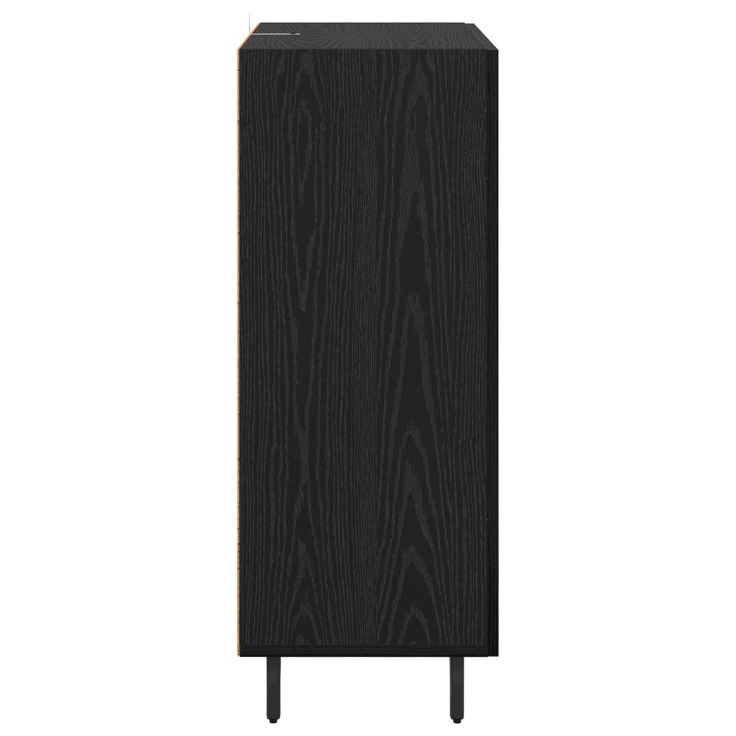 vidaXL Sideboard Black Oak 69.5 x 34 x 90 cm Engineered Wood