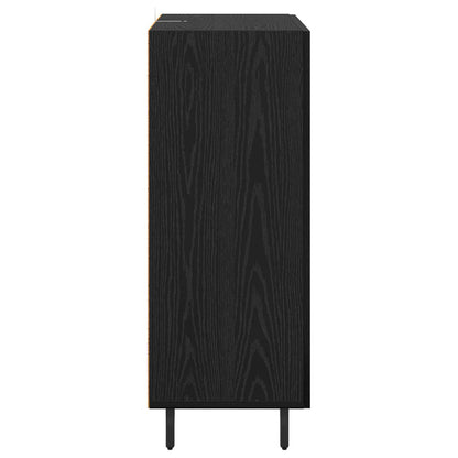 vidaXL Sideboard Black Oak 69.5 x 34 x 90 cm Engineered Wood