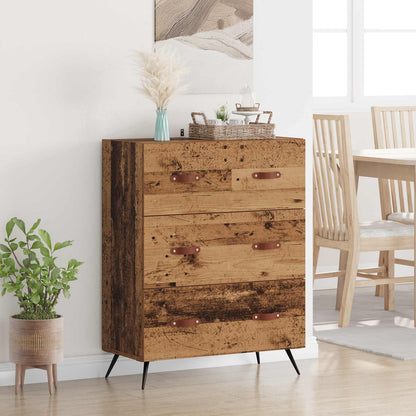 vidaXL Chest of Drawers Old Wood 69.5 x 34 x 90 cm Engineered Wood