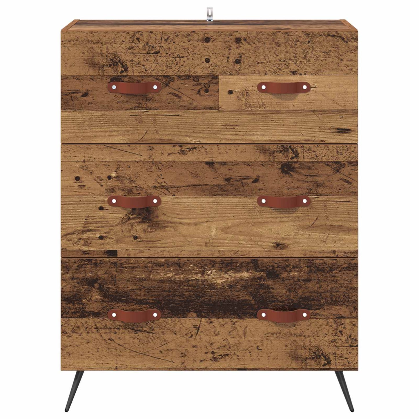 vidaXL Chest of Drawers Old Wood 69.5 x 34 x 90 cm Engineered Wood