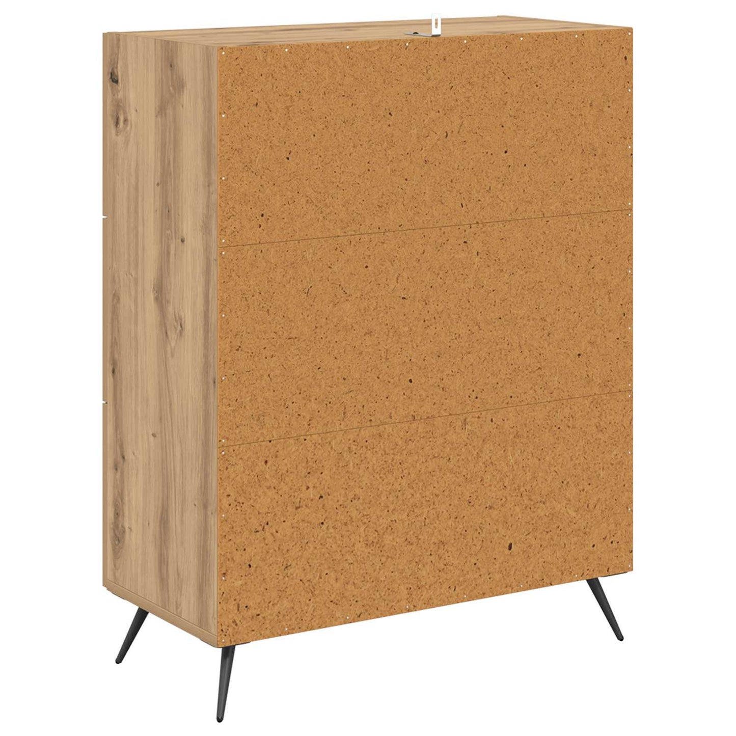 vidaXL Chest of Drawers 3-Drawer Artisan Oak 69.5 x 34 x 90 cm