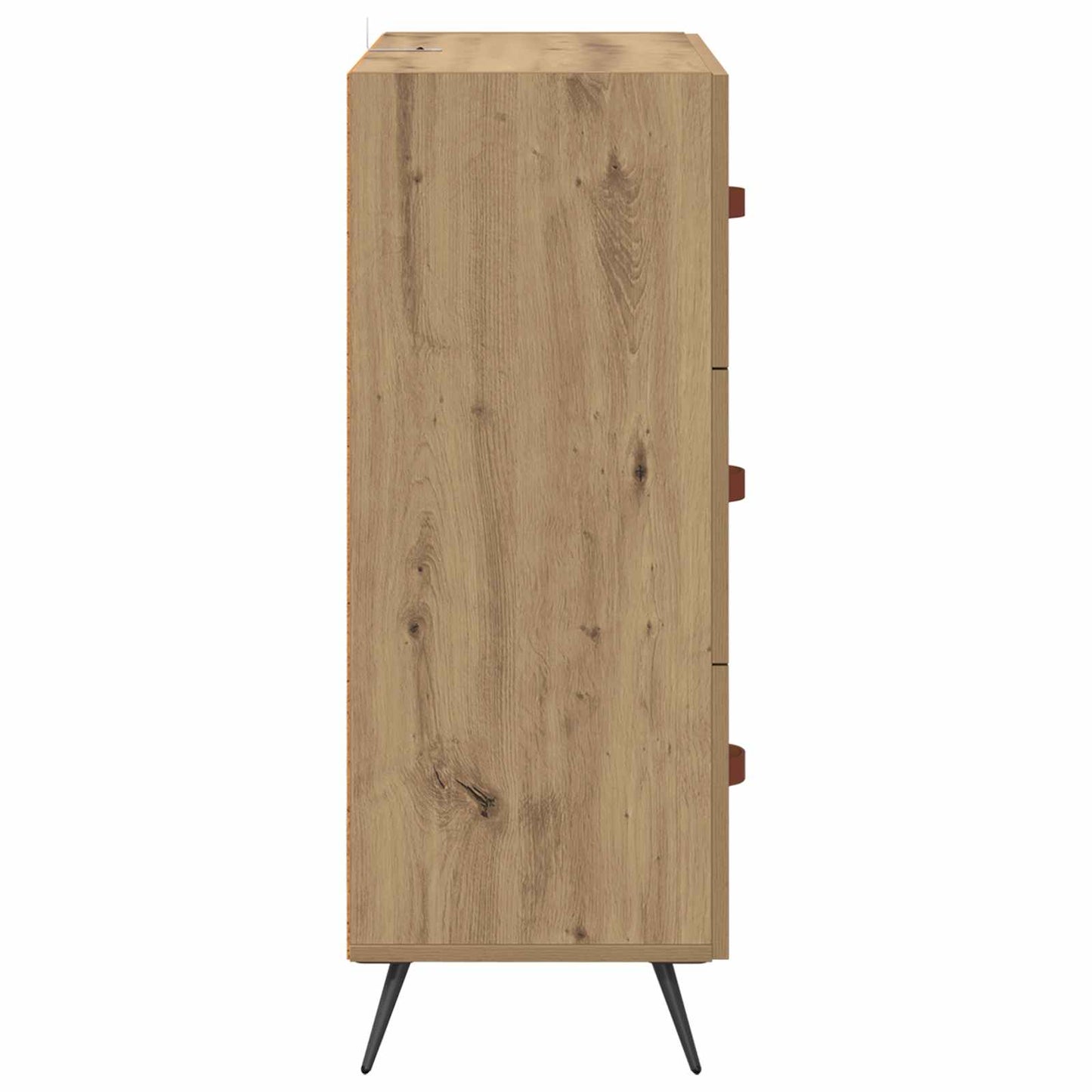 vidaXL Chest of Drawers 3-Drawer Artisan Oak 69.5 x 34 x 90 cm
