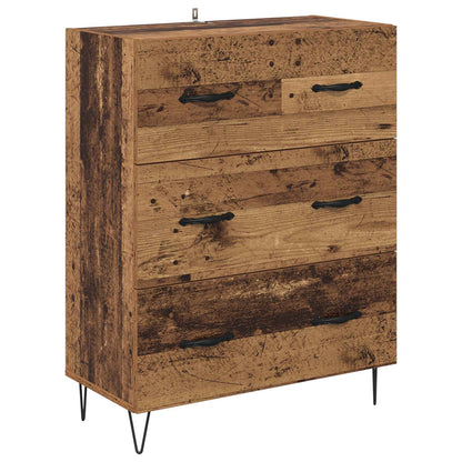 vidaXL Sideboard Old Wood 69.5 x 34 x 90 cm Engineered Wood and Iron