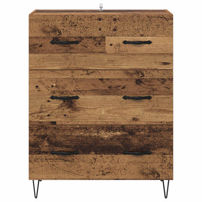 vidaXL Sideboard Old Wood 69.5 x 34 x 90 cm Engineered Wood and Iron
