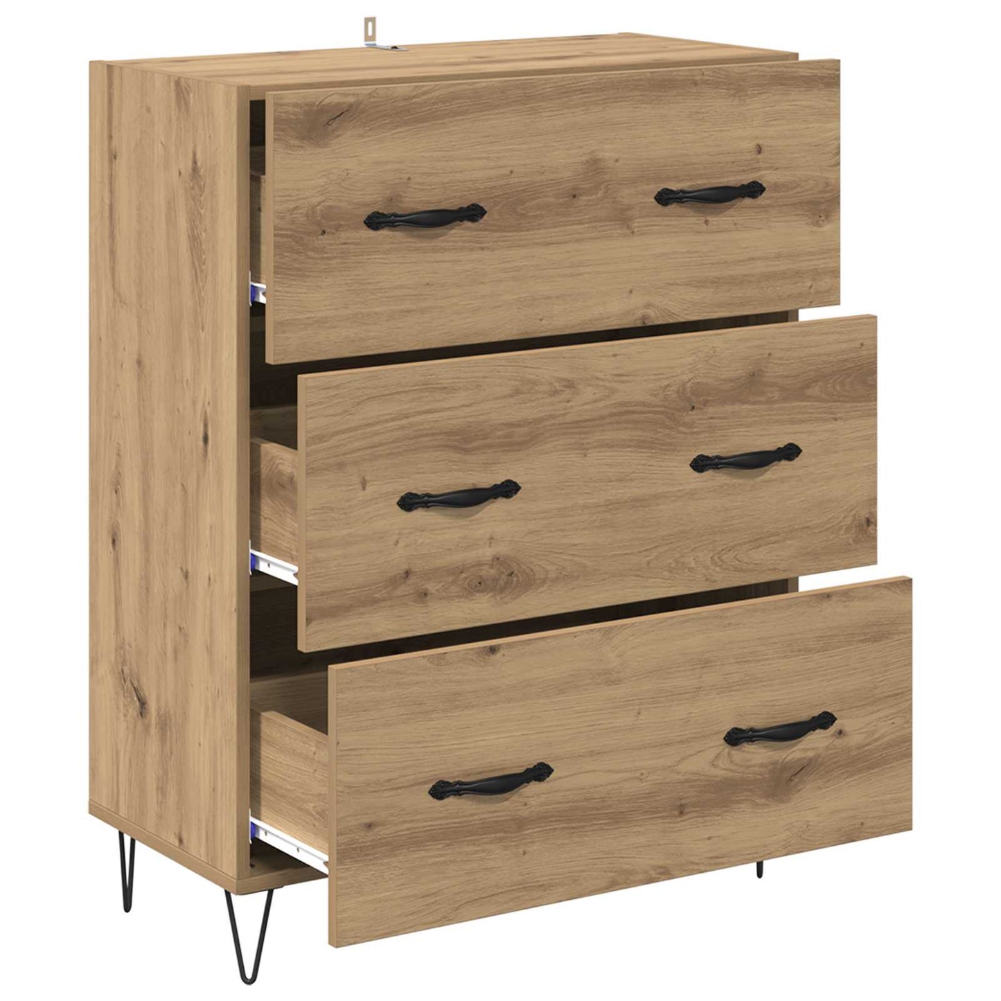 vidaXL Sideboard with Drawer Artisan Oak 69.5 x 34 x 90 cm