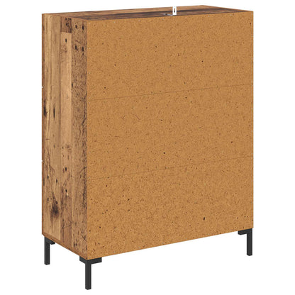 vidaXL Sideboard Old Wood 69.5 x 34 x 90 cm Engineered Wood and Iron