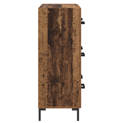 vidaXL Sideboard Old Wood 69.5 x 34 x 90 cm Engineered Wood and Iron