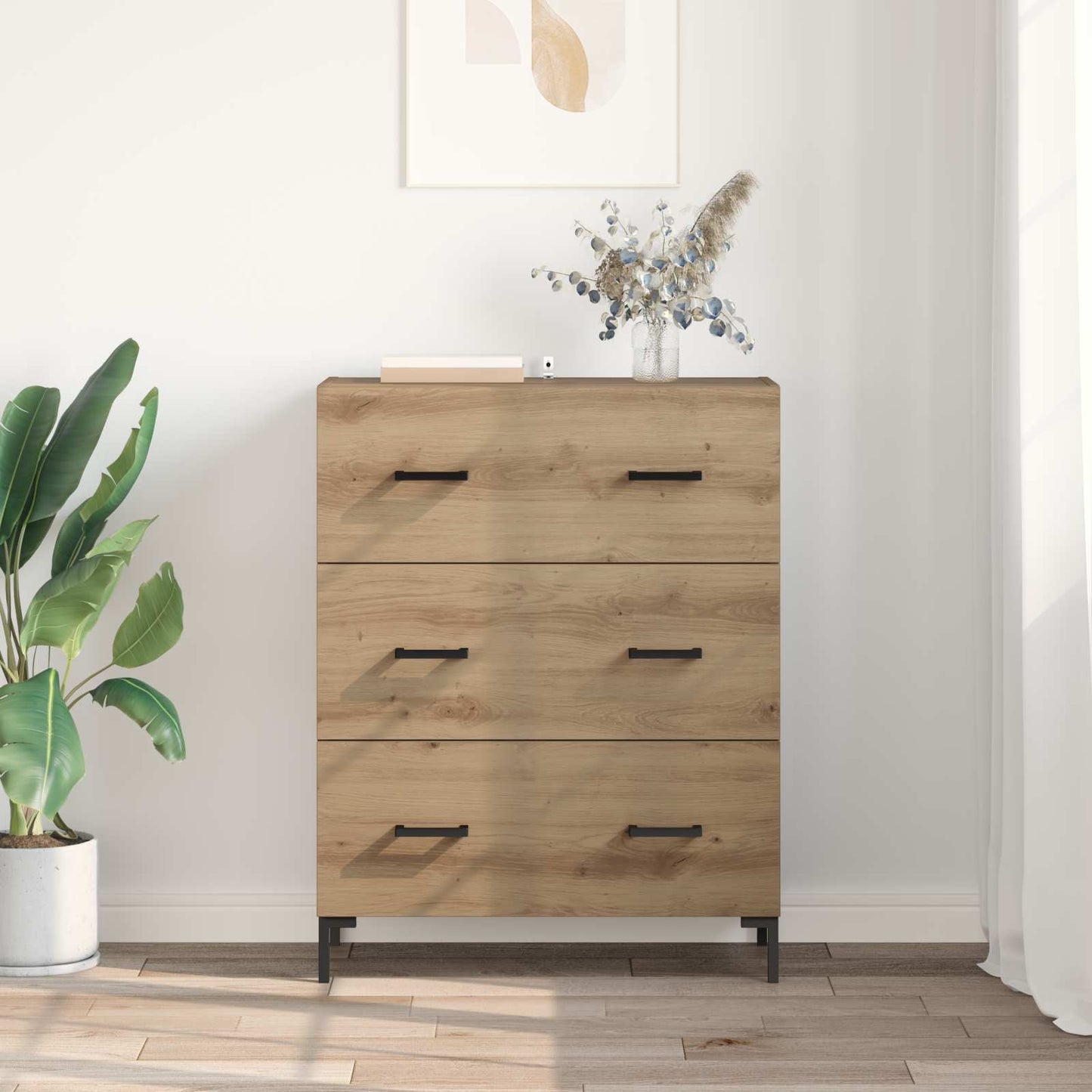 vidaXL Sideboard Artisan Oak 69.5 x 34 x 90 cm