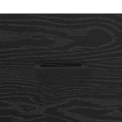 vidaXL Sideboard Black Oak 69.5 x 34 x 90 cm Engineered Wood and Iron
