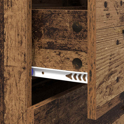 vidaXL Sideboard Old Wood 69.5 x 34 x 90 cm Engineered Wood and Iron