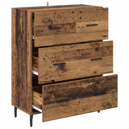 vidaXL Sideboard Old Wood 69.5 x 34 x 90 cm Engineered Wood and Iron