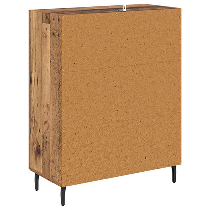 vidaXL Sideboard Old Wood 69.5 x 34 x 90 cm Engineered Wood and Iron