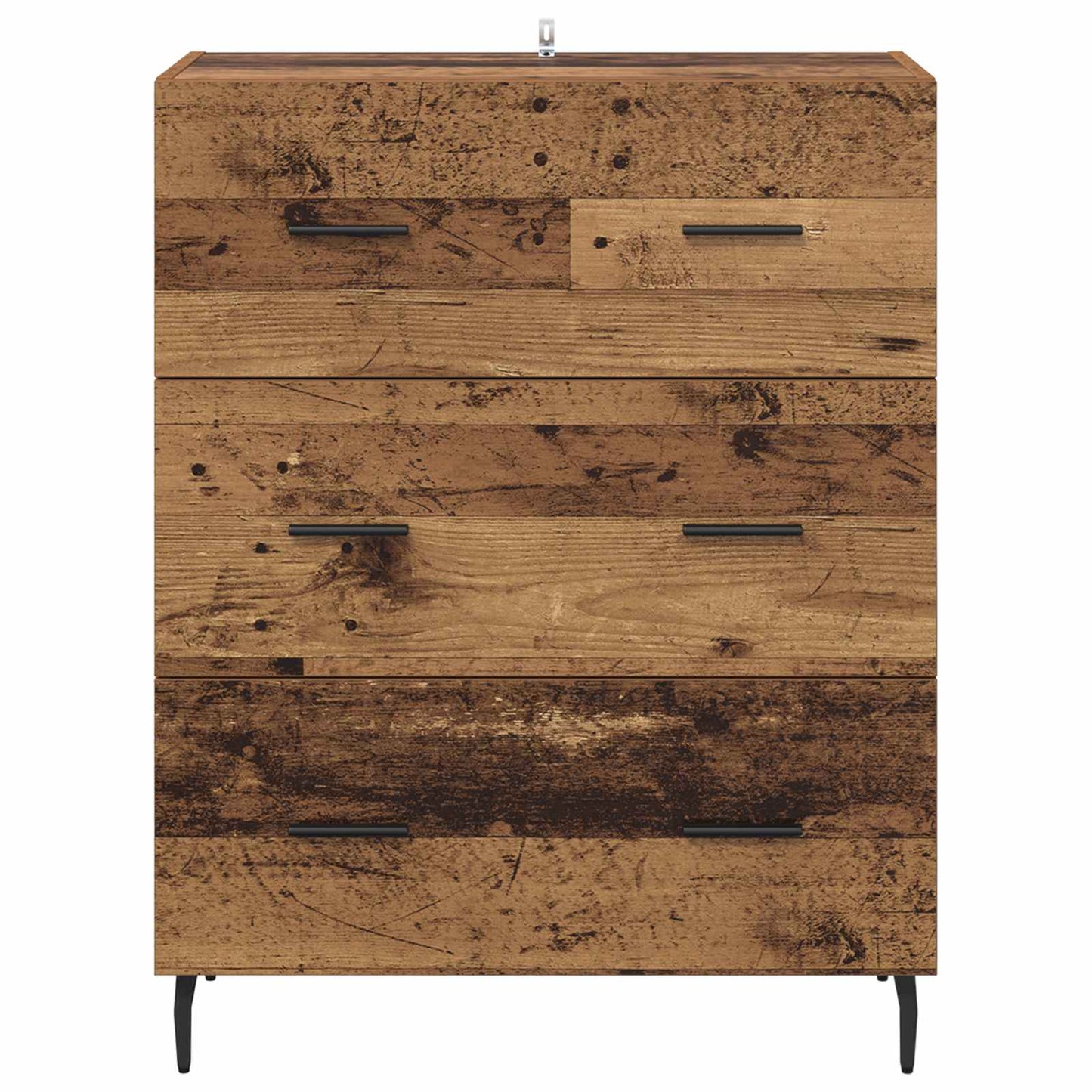 vidaXL Sideboard Old Wood 69.5 x 34 x 90 cm Engineered Wood and Iron