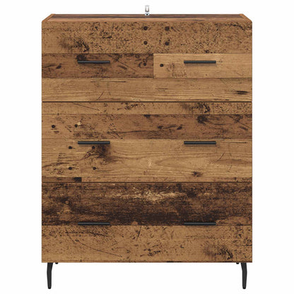 vidaXL Sideboard Old Wood 69.5 x 34 x 90 cm Engineered Wood and Iron