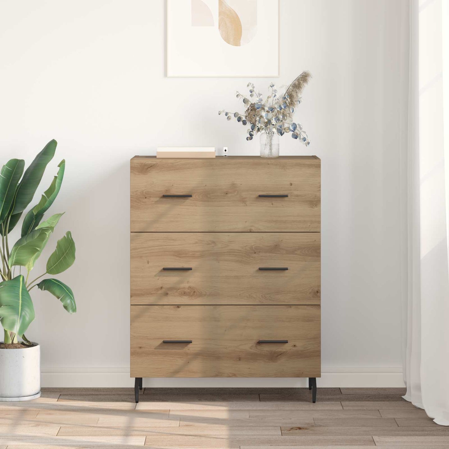 vidaXL Sideboard Artisan Oak 69.5 x 34 x 90 cm