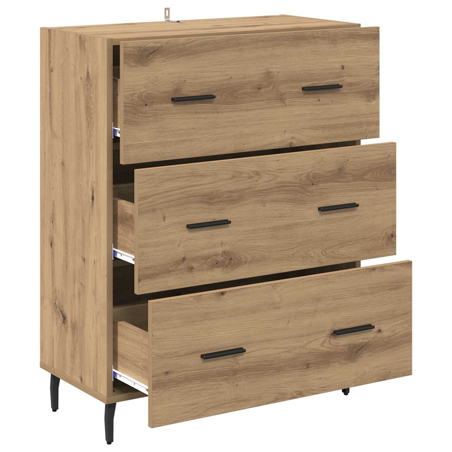 vidaXL Sideboard Artisan Oak 69.5 x 34 x 90 cm
