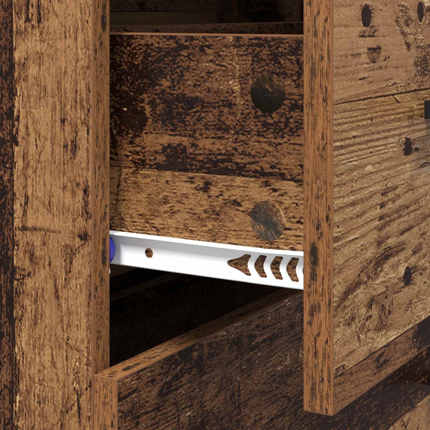 vidaXL Sideboard Old Wood 69.5 x 34 x 90 cm Engineered Wood and Iron