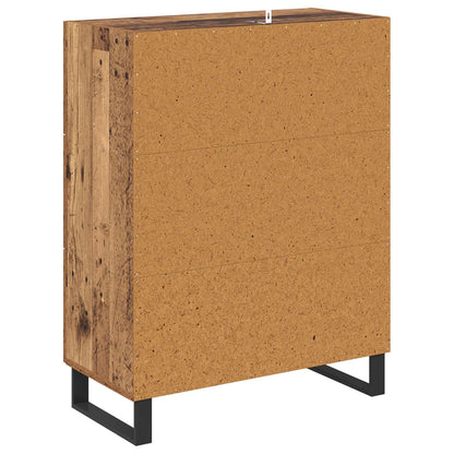 vidaXL Sideboard Old Wood 69.5 x 34 x 90 cm Engineered Wood and Iron
