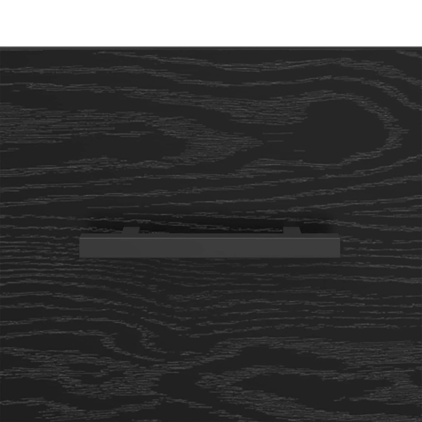 vidaXL Sideboard Black Oak 69.5 x 34 x 90 cm Engineered Wood and Iron