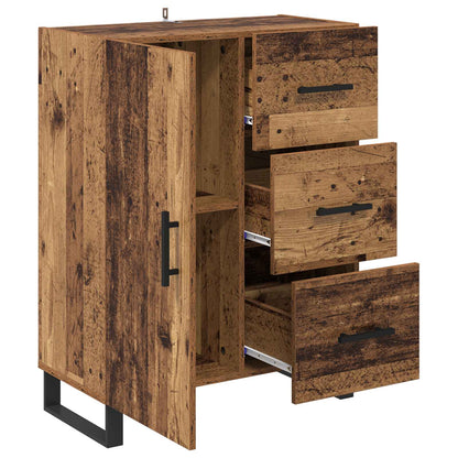 vidaXL Sideboard Old Wood 69.5 x 34 x 90 cm Engineered Wood and Iron