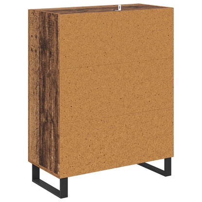 vidaXL Sideboard Old Wood 69.5 x 34 x 90 cm Engineered Wood and Iron
