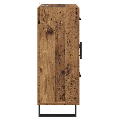vidaXL Sideboard Old Wood 69.5 x 34 x 90 cm Engineered Wood and Iron