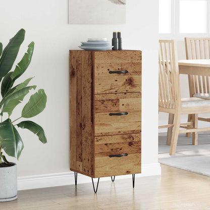 vidaXL Sideboard Old wood 34 x 34.5 x 90 cm Engineered wood