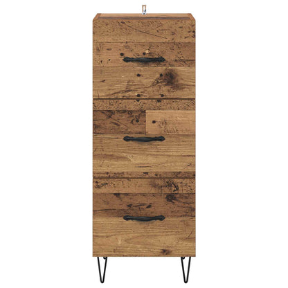 vidaXL Sideboard Old wood 34 x 34.5 x 90 cm Engineered wood