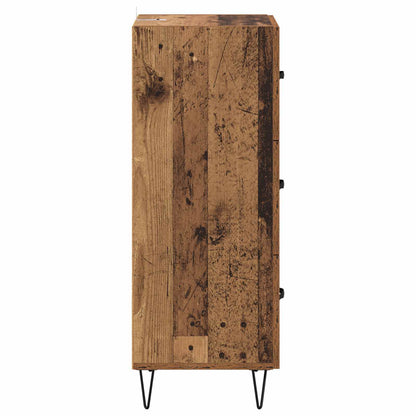 vidaXL Sideboard Old wood 34 x 34.5 x 90 cm Engineered wood