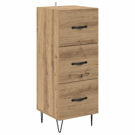 vidaXL Sideboard Artisan oak 34 x 34.5 x 90 cm Engineered Wood